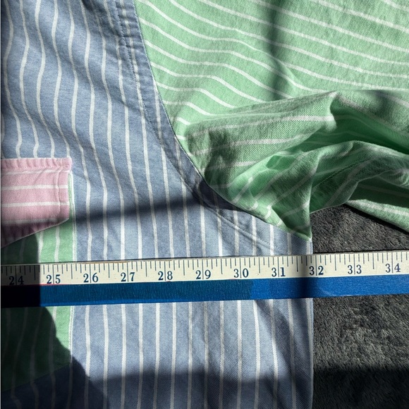 Ralph Lauren Pink, Blue, and Green Striped Shirt - Picture 7 of 8